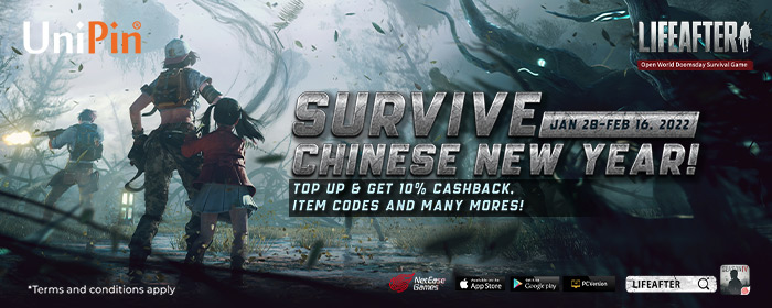 Survive Chinese New Year! Get 10% Cashback, Item Codes and Many Mores with UniPin! (MY)